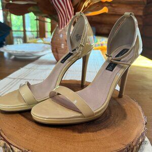 Womens Stileto Sandals - Cream
